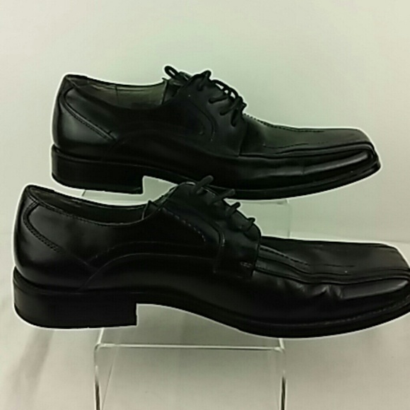 Stacy Adams Mens Loafer Size 9 Black Lace Up - Picture 5 of 7